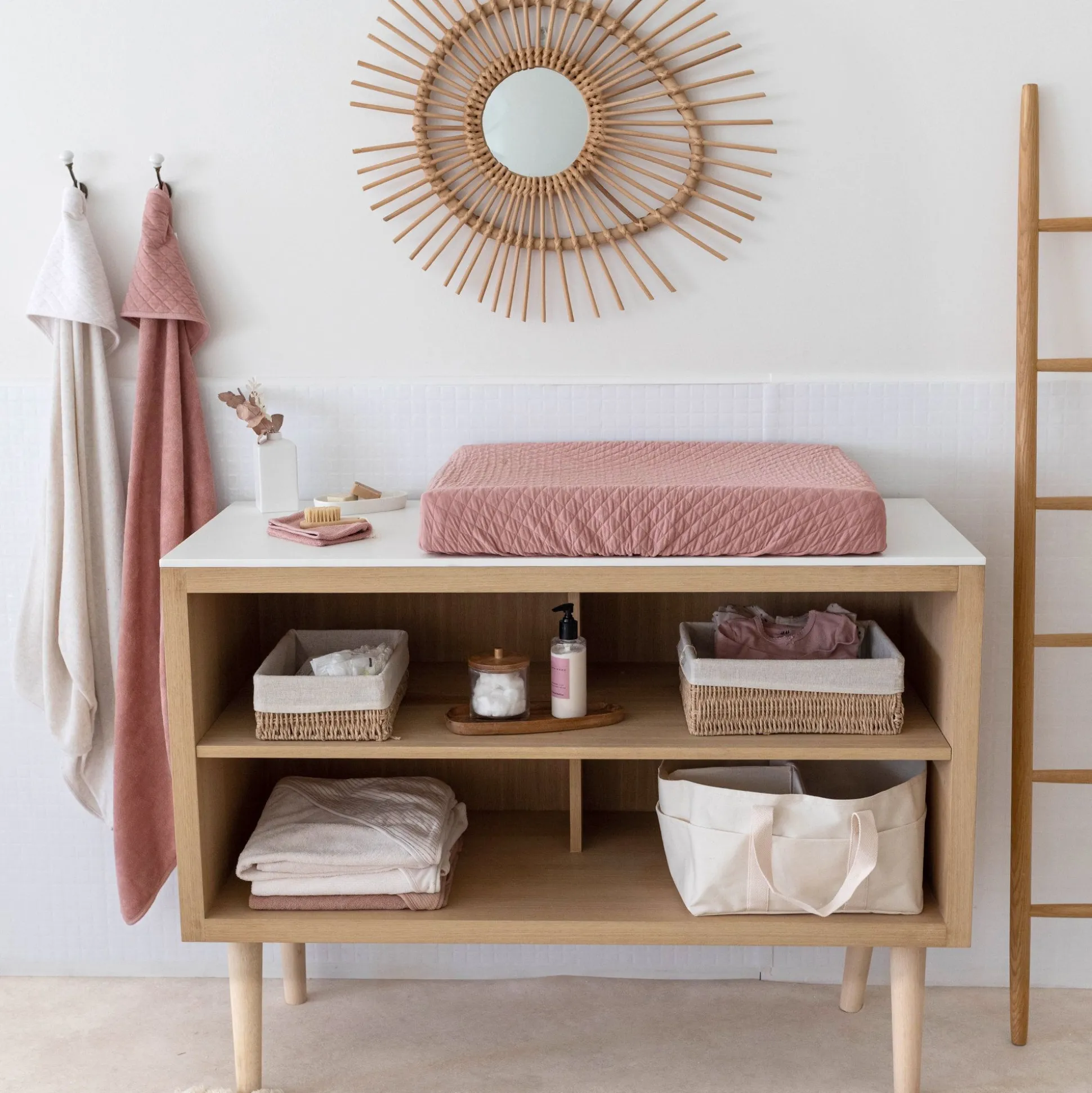 Waskussenhoes Pady Quilted Jersey 50X75Cm Quilt Vintage